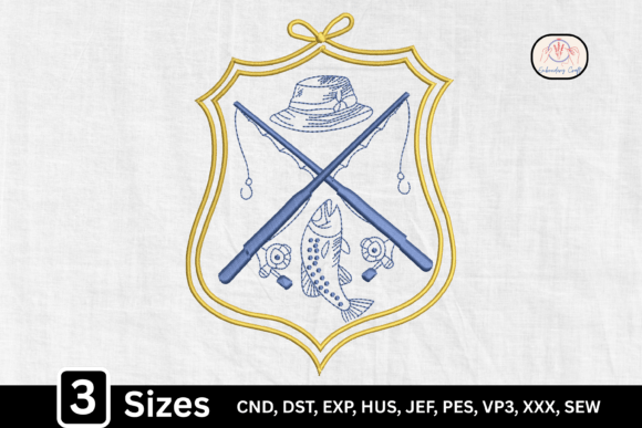 Crossed Fishing Monogram: A Designer’s Stitch Test