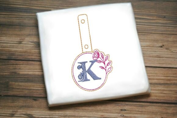 Floral Monogram Keychain K ITH Review
