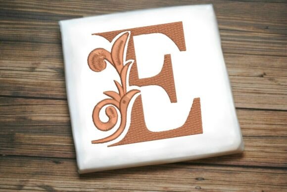 Flourished Leaf Monogram E: Holiday Design Review