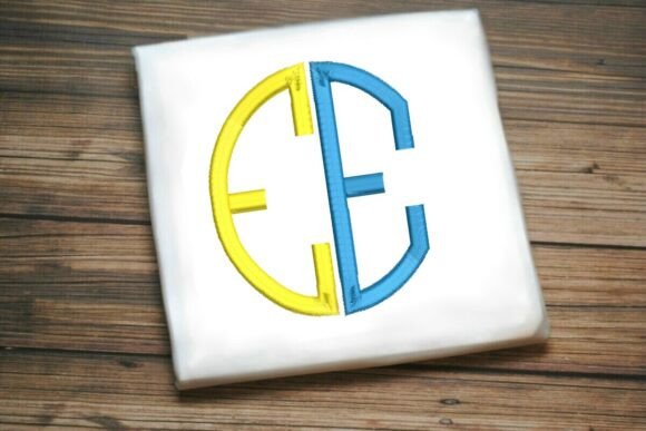 Geometric Split Letter Monogram E Review