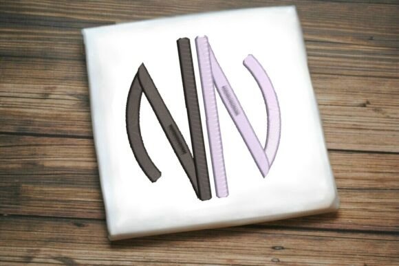 Geometric Split Letter Monogram N Review