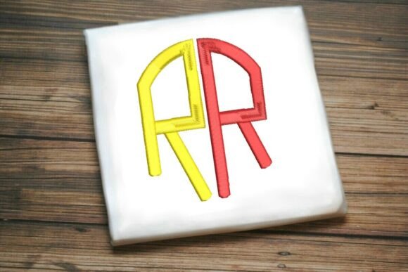 Geometric Split Letter Monogram R Review