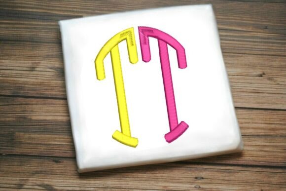 Geometric Split Letter Monogram T Review