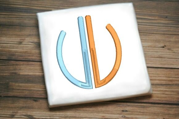 Geometric Split Letter Monogram V Review