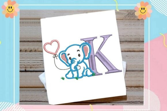 K Letter Cute Elephant Decor: A Stitcher’s Review