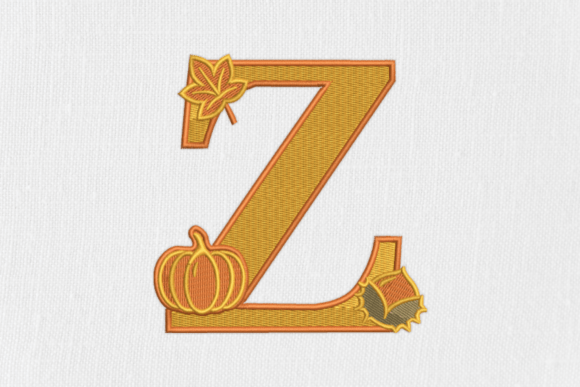 Letter Z Autumn Monogram: A Designer’s Review