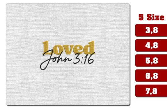 Loved John 3:16 Bible Monogram Design Review