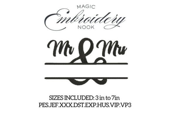 Mr Mrs Script Split Monogram Review