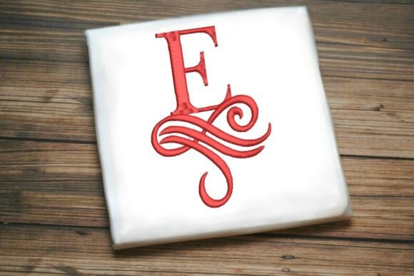 Oceanic Flourish Monogram E: Coastal Elegance