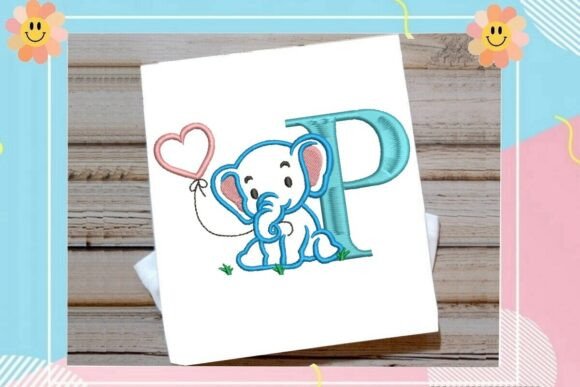 P Letter Cute Elephant Decor: An Embroidery Review