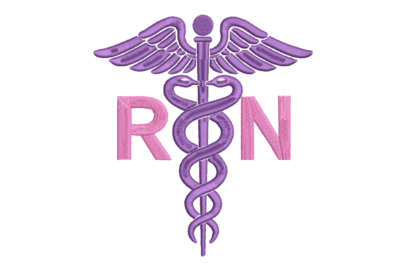 RN Caduceus Nurse Monogram: Apparel Design Review