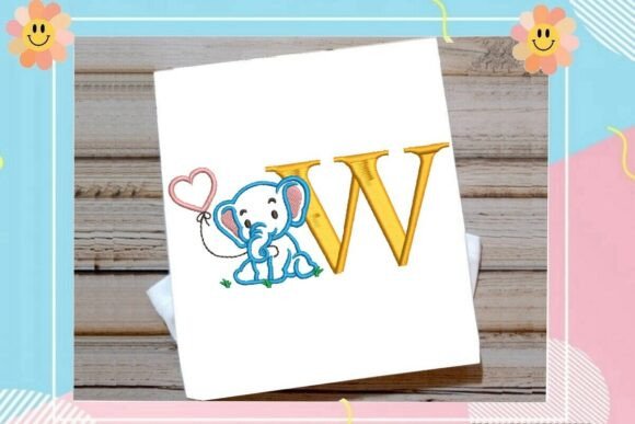 W Letter Cute Elephant Decor: Sweatshirt Review