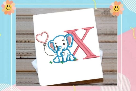X Letter Cute Elephant Decor: Apparel Design Review